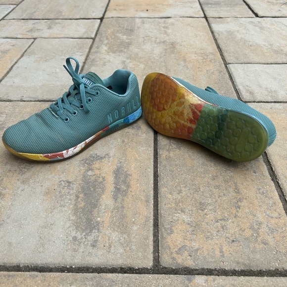 NOBULL Shoes - Nobull‎ SuperFabric Trainer Running Womens Sz. 8.5 Teal Training Shoes Tropic